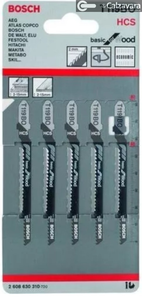 HOJA DE SIERRA CALADORA U 19BO