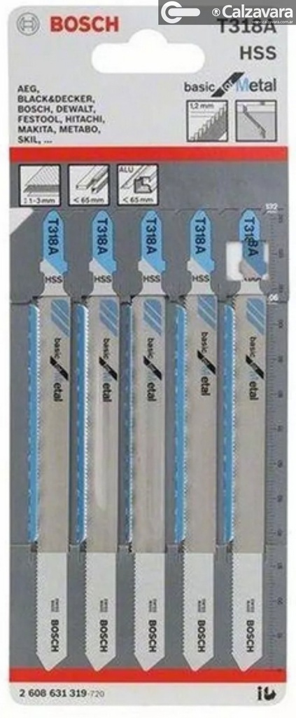 HOJA DE SIERRA CALADORA T318A