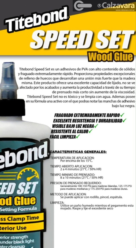 TITEBOND SPEED SET x237ml