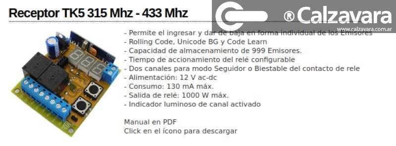 GERENCIADOR DE CONTROLES TK5 AL/BA@