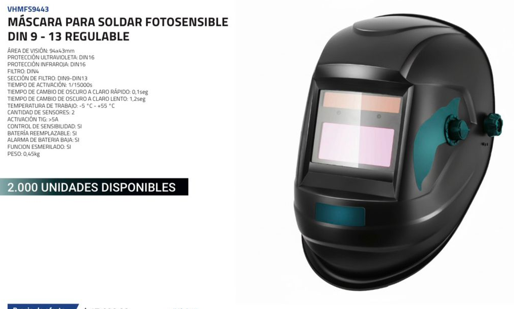 MASCARA FOTOSENSIBLE C/R VHMFS9443@