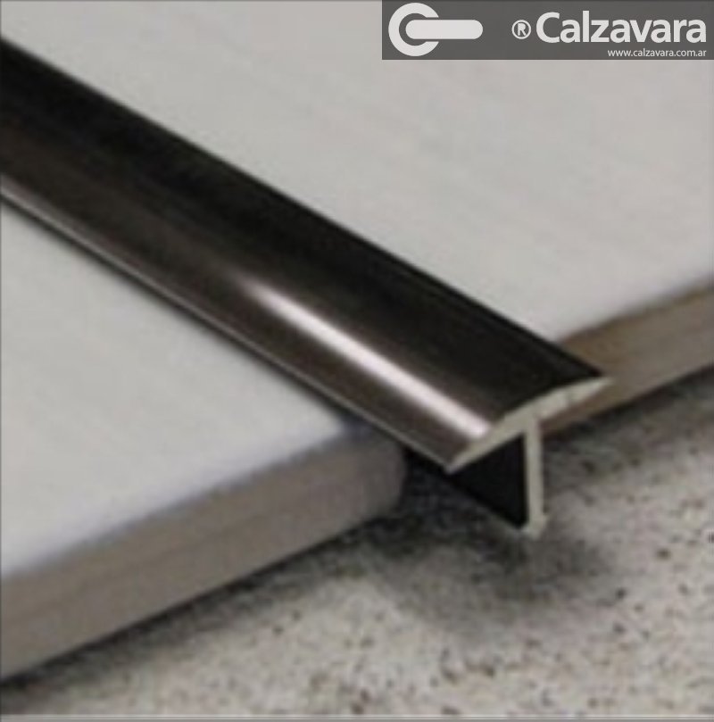 LISTON DECOR T 20mm 2.44mt CROMO BTE