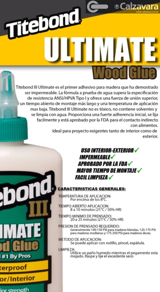 TITEBOND ULTIMATE x946ML