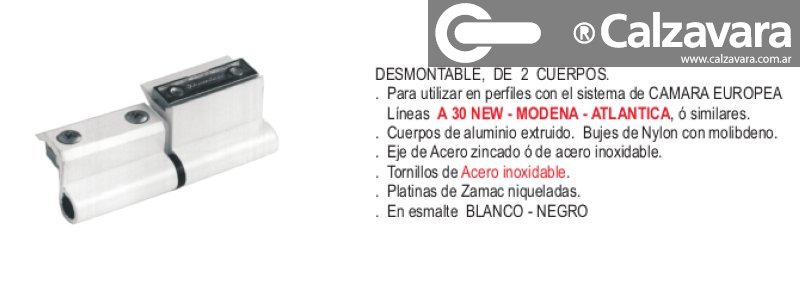 BISAGRA No.7061 2C NATURAL