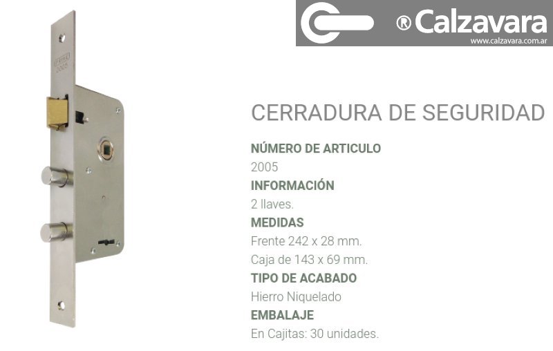CERRADURA PRIVE 2005