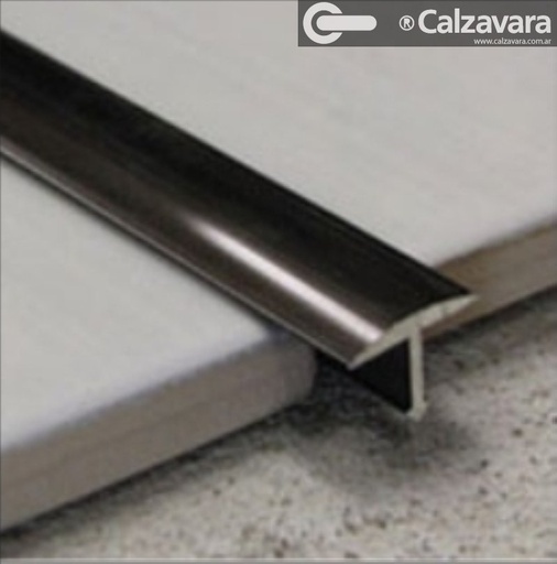 LISTON DECOR T 20mm 2.44mt CROMO BTE