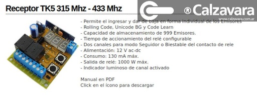 GERENCIADOR DE CONTROLES TK5 AL/BA@