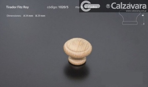 TIRADOR FITZ ROY 34mm P BLANCO 1020P