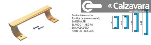 MANIJON ANODIZADO No.6200