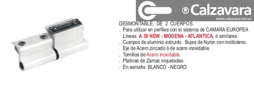 BISAGRA No.7061 2C NATURAL